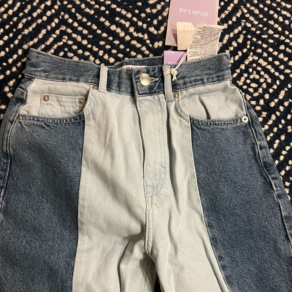 Block color jeans NWT